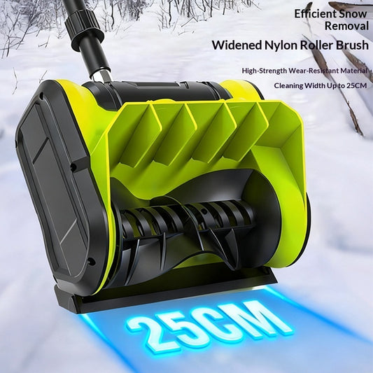 Portable Electric Snowplow Push-type Snow Sweeper Foldable